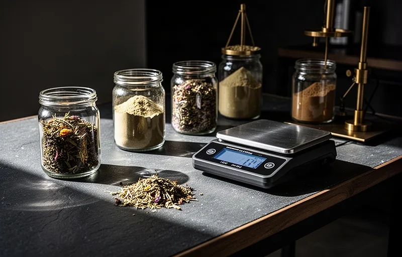 Quality control steps from receiving plant raw materials to packaging